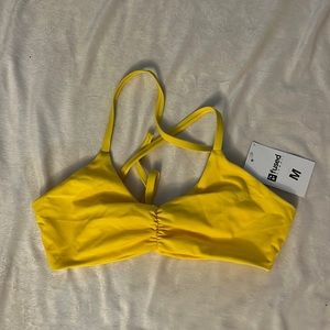 Yellow bikini top